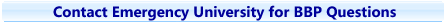 contact emergency university for bbp questions